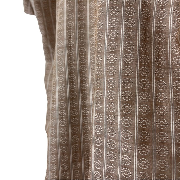 Vintage Men’s Brown Patterned Short Sleeve Button Down 70s Dagger Collar Small - Picture 9 of 10